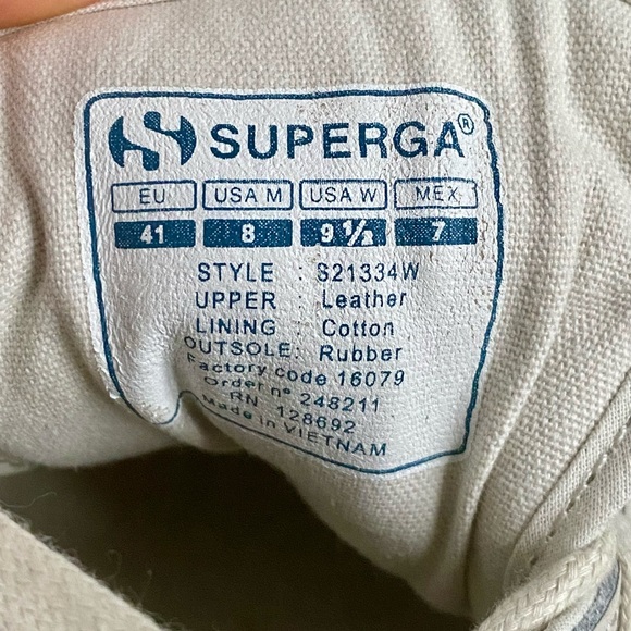 SUPERGA X ENGINEERED GARMENTS 3420 LOW WHITE sneakers 9.5US womens /8US … - Picture 6 of 12